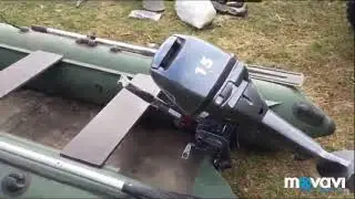Мотор mikatsu 15 л.с на лодке аква 3200