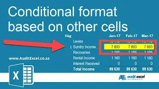 Conditional formatting based on another cell in Excel