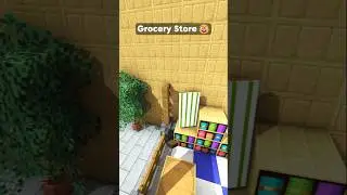 Minecraft Grocery Store 🍞🤓 (Rock Your Body) #shorts #minecraft