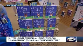 10-year-old from Nashua holds first book signing thanks to Make-A-Wish New Hampshire