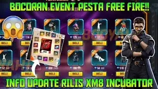 BOCORAN EVENT PESTA DISKON DAN SKIN XM8 INCUBATOR - Garena Free Fire
