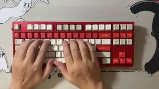 KMG TKL: Cherry MX Black on PP plate and KKB Red Alert