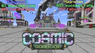 Building my Stone Pickaxe! - Cosmic Prisons Episode 3  (Minecraft Prisons server)