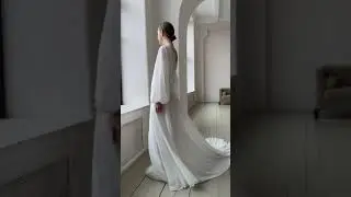 Chiffon wedding dress Augusta