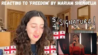 GEORGIA EUROVISION 2025 - REACTING TO ‘FREEDOM’ BY MARIAM SHENGELIA (FIRST LISTEN)