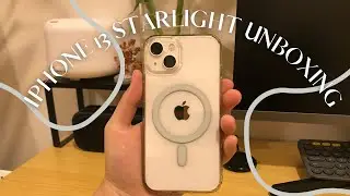 🍎IPHONE 13 STARLIGHT UNBOXING + ACCESSORIES ✏️
