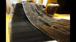 Beautiful Muslin Matka jamdani saree with price details