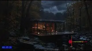 Soft continuous rain ambience ideal for calming thoughts and falling asleep naturally