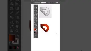D Letter Logo design in Adobe Illustrator | @thevector_graphics #short #viral #logodesign