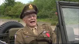 Lt Col David Hamilton Visits His Old Base from the Night of D-Day