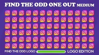 Find the ODD one Out Emoji | LOGO Edition! Easy, Medium, Hard #Puzzle #BrainTeaser #VisualChallenge