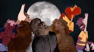 Wolfman & Friends Howling Green Screen (With Background)