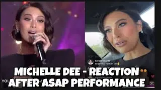 MICHELLE DEE - REACTION AFTER ASAP PERFORMANCE MISS UNIVERSE 2023