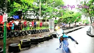 NEKAT, Alvan Cebonk Lawan HUJAN Trek Basah Pake Ninja 155cc Tune Up