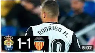 Las Palmas vs Valencia 1-1 All Goals and Highlights HD (03/01/2018)