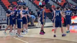 Austin Hanson 1000 points with celebration
