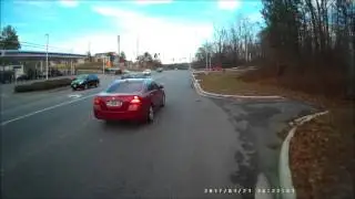 Madison Pike and Slaughter road - Jackass in red car