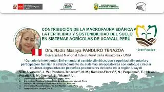 Contribuci&oacute;n de la macrofauna ed&aacute;fica a la fertilidad y sostenibilidad del suelo...