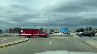 Chicago Fire Department 5-1-2 and 5-1-11 responding #firedepartment #firetruck #chicago #ohare 
