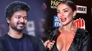 Amy Jackson Expressing Her Love And Affection For Thalapathy Vijay