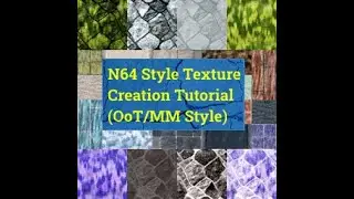 How to make N64 style textures (OoT/MM Style)