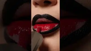 When Black Meets Red 💋 Fenty Stunna Lip Paint Combo #fentybeauty #shortsfeed #shorts #shortvideo