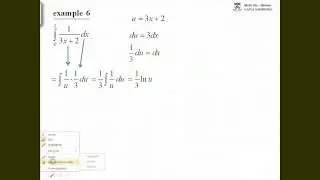 UPenn Math 103 Usubstitution Example #6