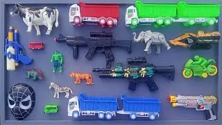 Mencari dan Menemukan, Mainan AK47, Pistol&nbsp;Air,harimau,zebra ,hulk,motogp,spiderman, excavator,sapi