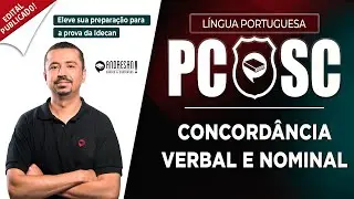 Concurso PC/SC 2026 - Banca IDECAN | Questões de Português - CONCORDÂNCIA | Andresan Machado