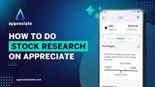 How to do stock research on Appreciate?