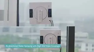 Window Cleaning Robot Liectroux YW509, 4-Way Water Spray,Hom