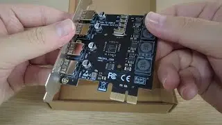 U3044 4-port USB 3.2 Gen1 5Gbps PCIe Expansion Card