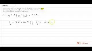Calculate (a) the wavelength and (b) the frequencey of the `Hbeta` line of the Balmer series for...