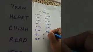 #an anagram words... # kids easy learning🐱