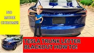 Tesla Trunk Badge Replacement