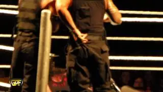 WWE Live - Is Roman Reigns Itching His ASS!? (6/2/2013 Mid Hudson Civic Center)