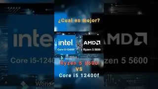 Ryzen 5 5600 vs Intel Core i5 12400f &iquest;Cu&aacute;l es el mejor? #hardware#amd#intel#shorts#shortvideo