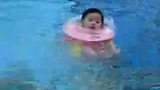 Baby Janelle Swimming