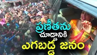 Actress Pranitha at MV Shopping Mall OPENING Mahabubabad | Celebrity Updates | indiontvnews