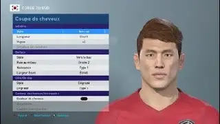 [PES 2019] REPUBLIC OF KOREA NT players real name, face & hair