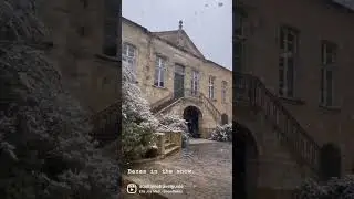 Such a rare snow day in the beautiful #French village of #Bazas in Southeast Gironde! #francetravel