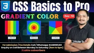 #14 Create Beautiful Gradient Colors in CSS | CSS Basics for Beginners | Computer Tech Academy