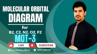 Ch#03: Lec#29: Molecular Orbital Diagram for C2, B2, N2, O2 and F2 molecules (MOT-3) by Dur Chemist.