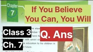 DAV Class 3 / SST/ Chapter 7 / Question Answer/ If You Believe You Can You Will / History By SRB