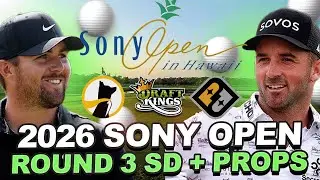 2026 Sony Open Round 3 Showdown + Prop Stream : DFS Strategy, Prize Picks, Underdog Props + Matchups