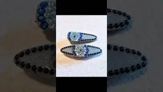 Evil Eye Hair Clip Tutorial, Polymer Clay, #fyp #polymerclay #hairclips #tutorial #shortvideo