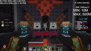 | DONUT SMP LIVE | BUYING/SELLING SKELLIES | GAMBLING TO 20B | RATING BASES 2M PER |