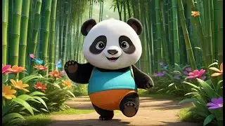 Panda Bear, Panda Bear, Spin Around | Fun Panda Song for Kids | Playful Animal Rhyme