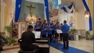 Coro polifonico parrocchiale Maria SS. della Catena. Canto Ave Mundi Spes.