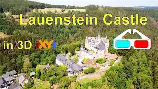 Lauenstein Castle, Upper Franconia, Bavaria, Germany in 3D red-blue anaglyph iXYt video